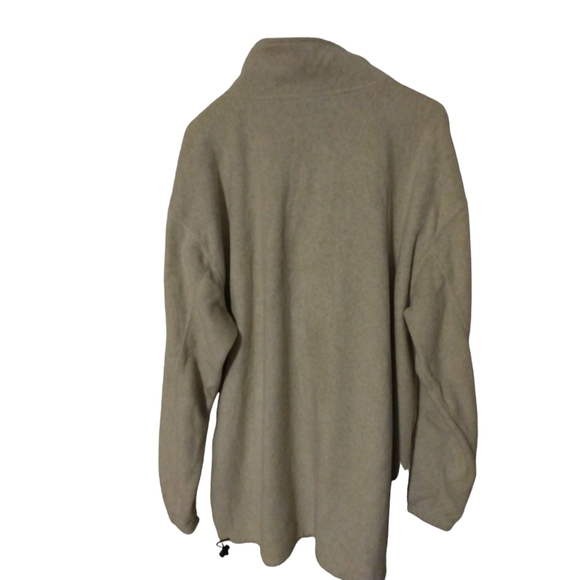 South Pole Fleece 1/4 Zip Pullover White Pull String Hem Soft Warm Layering L - Picture 9 of 10